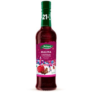 Herbapol Malina z goździkami i z cynamonem, syrop, 420 ml - zdjęcie produktu