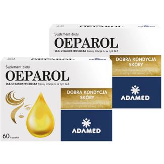 Zestaw Oeparol, olej z nasion wiesiołka, 2 x 60 kapsułek - zdjęcie produktu