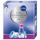 Zestaw Nivea Pure Hydration - Essentials Skincare, ultra-lekki krem do twarzy, 100 ml, dwufazowy płyn do demakijażu oczu, 125 ml + Hydro Care pomadka do ust, 4,8 - miniaturka zdjęcia produktu