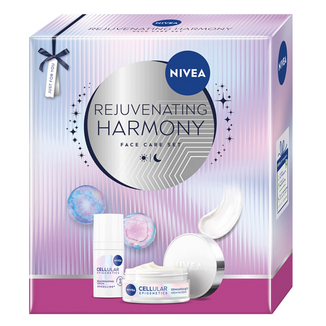 Zestaw Nivea Rejuvenating Harmony, Cellular Epigenetics, serum odmładzające, 15 ml + krem na dzień, 50 ml Zestaw Nivea Rejuvenating Harmony, Cellular Epigenetics, serum odmładzające, 15 ml + krem na dzień, 50 ml - zdjęcie produktu