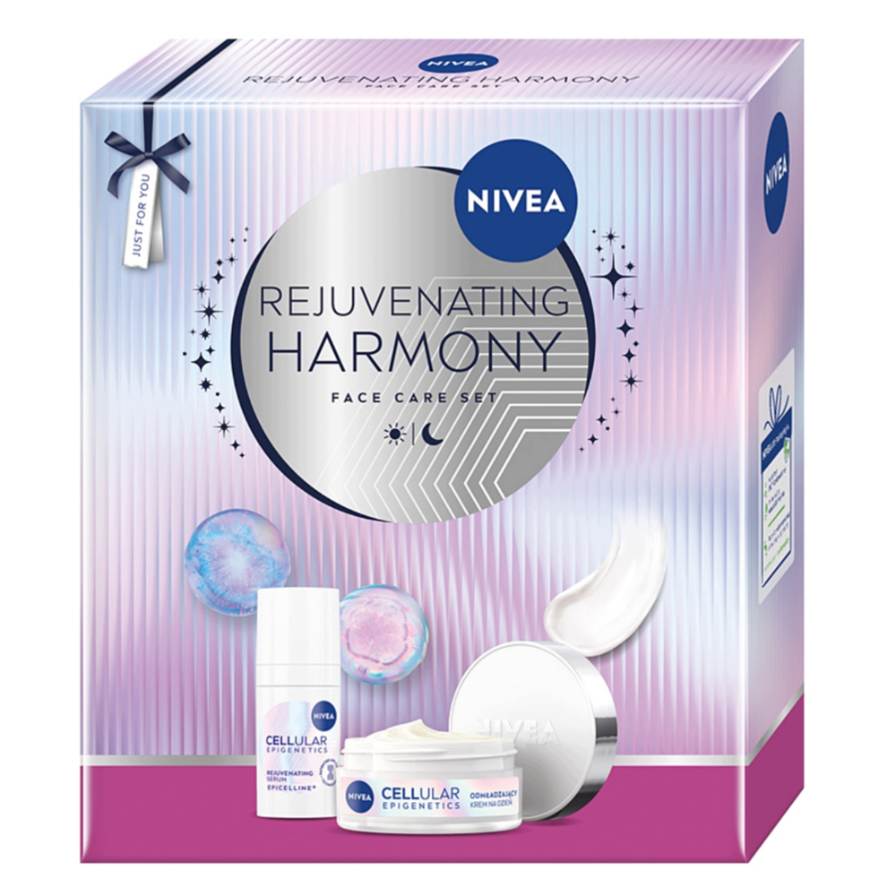 Nivea Zestaw Nivea Rejuvenating Harmony, Cellular Epigenetics, serum odmładzające, 15 ml + krem na dzień, 50 ml — Składniki i ocena
