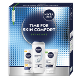 Zestaw Nivea Men Time for Skin Comfort, nawilżający krem do twarzy, SPF 30, 50 ml + żel do mycia twarzy, 100 ml + żel pod prysznic, 250 ml - miniaturka zdjęcia produktu
