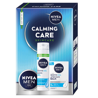 Zestaw Nivea Men Calming Care, chłodzący żel do golenia, 200 ml + chłodzący balsam po goleniu, 100 ml + krem uniwersalny, 75 ml Zestaw Nivea Men Calming Care, chłodzący żel do golenia, 200 ml + chłodzący balsam po goleniu, 100 ml + krem uniwersalny, 75 ml - zdjęcie produktu