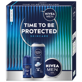 Zestaw Nivea Men Time to be Protected, żel pod prysznic, 250 ml + antyperspirant roll-on, 50 ml + krem uniwersalny, 150 ml - miniaturka zdjęcia produktu