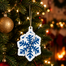 Aroma Home Xmass 3D Blue Snowflake, zawieszka zapachowa, mulled wine, 1 sztuka - miniaturka 2 zdjęcia produktu