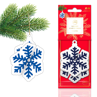Aroma Home Xmass 3D Blue Snowflake, zawieszka zapachowa, mulled wine, 1 sztuka - zdjęcie produktu