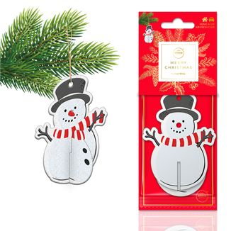 Aroma Home Xmass 3D Snowman, zawieszka zapachowa, mulled wine, 1 sztuka - zdjęcie produktu