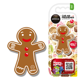 Aroma Car Xmass Cookie, zawieszka zapachowa, gingerbread, 1 sztuka - zdjęcie produktu