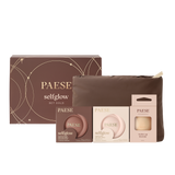 Zestaw Paese Selfglow Cold, kremowy bronzer 02 velvet sand, 1 sztuka + kremowy róż 03 rose veil, 1 sztuka + gąbka do makijażu, midi, 1 sztuka + kosmetyczka - miniaturka zdjęcia produktu
