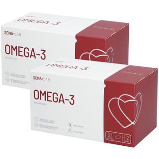 Zestaw SEMA Lab Omega-3, 2 x 60 kapsułek - zdjęcie produktu
