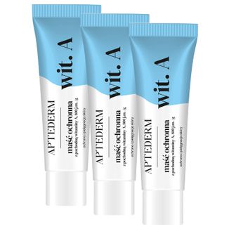 Zestaw Aptederm, maść ochronna z witaminą A, 3 x 30 g Zestaw Aptederm, maść ochronna z witaminą A, 3 x 30 g - zdjęcie produktu