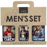 Zestaw LaQ Men's Set Czyściopak, żele pod prysznic, Niezłe Ciacho, 500 ml + Łobuz Kocha Najmocniej, 500 ml + Ekspert Zaraz Zaraz, 500 ml - miniaturka zdjęcia produktu