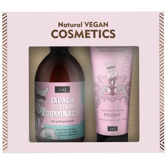 Zestaw LaQ Piwonia, żel pod prysznic, 500 ml + balsam, 200 ml - zdjęcie produktu