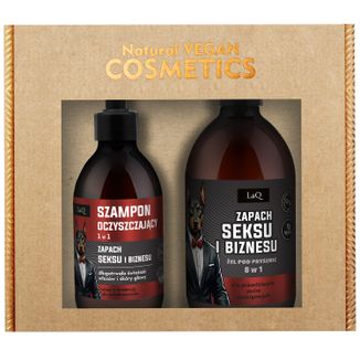 Zestaw LaQ Zapach Seksu i Biznesu, szampon, 300 ml + żel pod prysznic, 500 ml Zestaw LaQ Zapach Seksu i Biznesu, szampon, 300 ml + żel pod prysznic, 500 ml - zdjęcie produktu