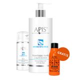 Zestaw Apis Professional Hydro Balance, krem dotleniająco-nawilżający do twarzy, 100 ml + tonik z algami morskimi, 500 ml + płatki pod oczy, 2 sztuki gratis - miniaturka zdjęcia produktu