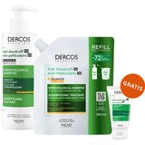 Zestaw Vichy Dercos Anti Dandruff DS, szampon przeciwłupieżowy, włosy suche, 390 ml + zapas, 390 ml + 50 ml gratis - miniaturka zdjęcia produktu