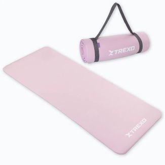 Xtrexo NBR, mata do ćwiczeń z pasem, różowa, 1,5 cm, 1 sztuka Xtrexo NBR, mata do ćwiczeń z pasem, różowa, 1,5 cm, 1 sztuka - zdjęcie produktu