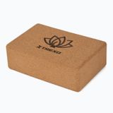 Xtrexo, kostka do jogi korkowa, naturalna, 1 sztuka - miniaturka zdjęcia produktu