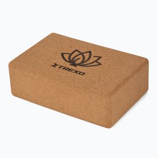 Xtrexo, kostka do jogi korkowa, naturalna, 1 sztuka Xtrexo, kostka do jogi korkowa, naturalna, 1 sztuka - zdjęcie produktu
