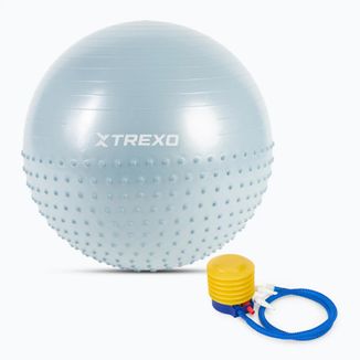 Xtrexo, piłka gimnastyczna masująca, niebieska, 65 cm, 1 sztuka - zdjęcie produktu