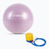 Xtrexo, piłka gimnastyczna masująca, fioletowa, 55 cm, 1 sztuka - miniaturka zdjęcia produktu