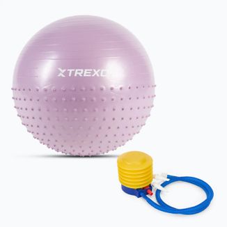 Xtrexo, piłka gimnastyczna masująca, fioletowa, 55 cm, 1 sztuka - zdjęcie produktu
