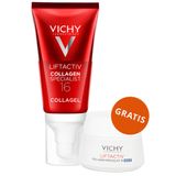 Vichy Liftactiv Collagen Specialist, krem-żel podkręcający glow, 50 ml + przeciwzmarszczkowy krem z witaminą Cg i peptydami na noc, 15 ml gratis - miniaturka zdjęcia produktu