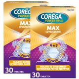 Zestaw Corega Power Max, tabletki do czyszczenia protez zębowych, max czyszczenie, 2 x 30 tabletek - miniaturka zdjęcia produktu