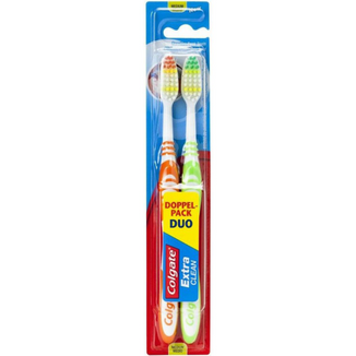 Colgate Extra Clean, szczoteczka do zębów, średnia, 2 sztuki - zdjęcie produktu
