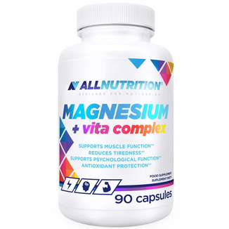 Allnutrition Magnesium + Vita Complex, 90 kapsułek Allnutrition Magnesium + Vita Complex, 90 kapsułek - zdjęcie produktu