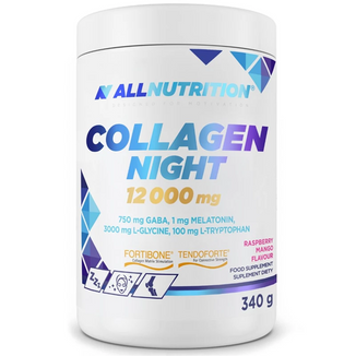 Allnutrition Collagen Night, smak malina-mango, 340 g - zdjęcie produktu