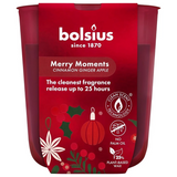 Bolsius True Glow Merry Moments, świeca zapachowa, cinnamon, ginger & apple, 310 g, 1 sztuka - miniaturka zdjęcia produktu
