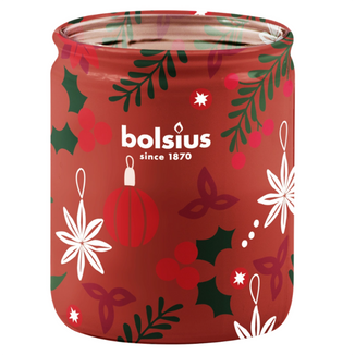 Bolsius True Glow Merry Moments, świeca zapachowa, cinnamon, ginger & apple, 270 g, 1 sztuka - zdjęcie produktu
