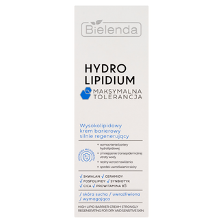 Bielenda Hydro Lipidium, wysokolipidowy krem barierowy silnie regenerujący, 50 ml Bielenda Hydro Lipidium, wysokolipidowy krem barierowy silnie regenerujący, 50 ml - zdjęcie produktu
