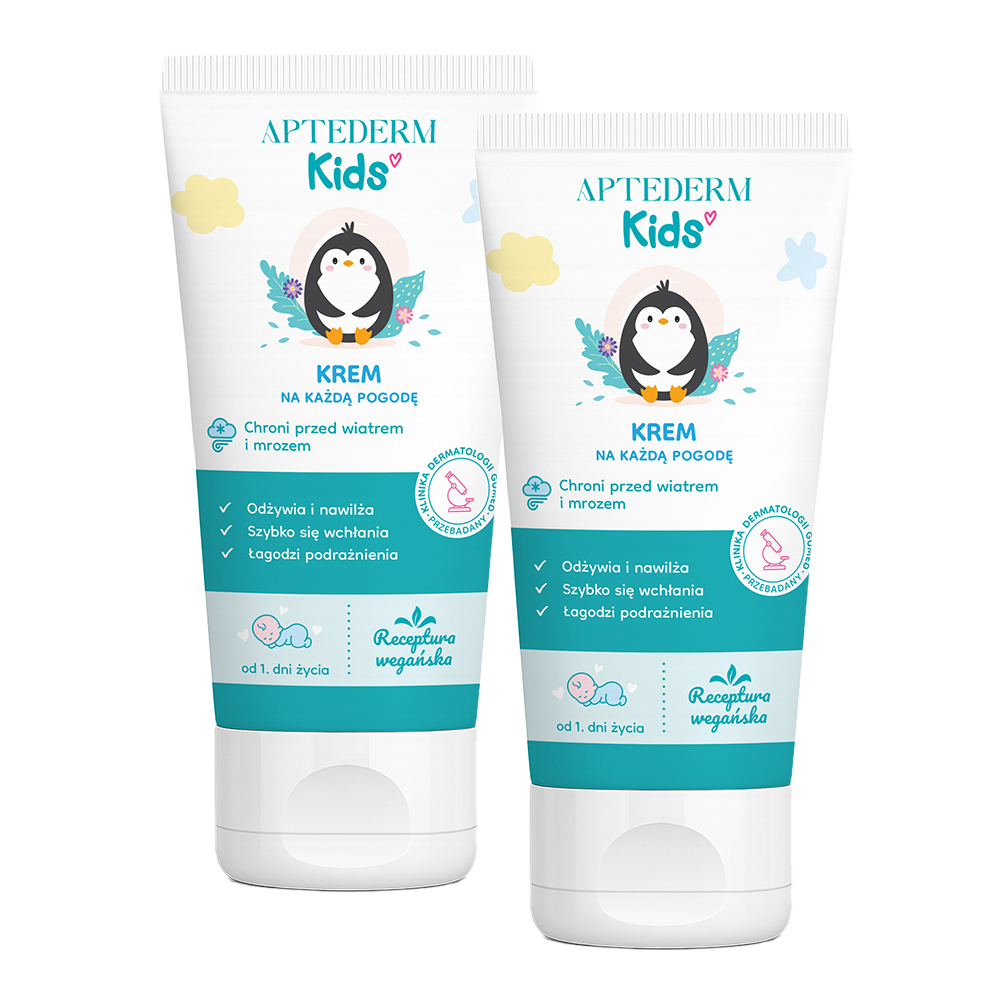 Набор Aptederm Kids: 2 детских зимних крема по 50 мл, с первого дня жизни