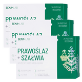 Zestaw SEMA Lab Prawoślaz + Szałwia, 3 x 24 tabletki do ssania - miniaturka zdjęcia produktu