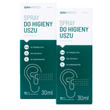 Zestaw SEMA Protect Spray do higieny uszu, dla dzieci od 3 miesiąca i dorosłych, 2 x 30 ml - miniaturka zdjęcia produktu