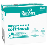 Pampers Aqua Soft Touch, chusteczki nawilżane, 20 x 60 sztuk - miniaturka zdjęcia produktu