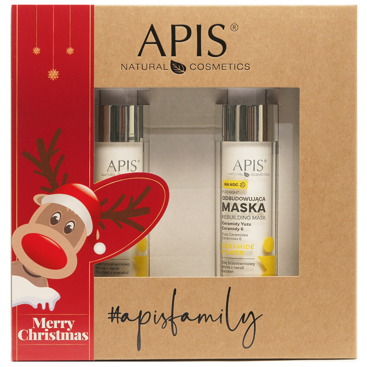 Nieznana Zestaw Apis Ceramide Power, odżywczy krem na dzień, 50 ml + odbudowująca maska na noc, 50 ml