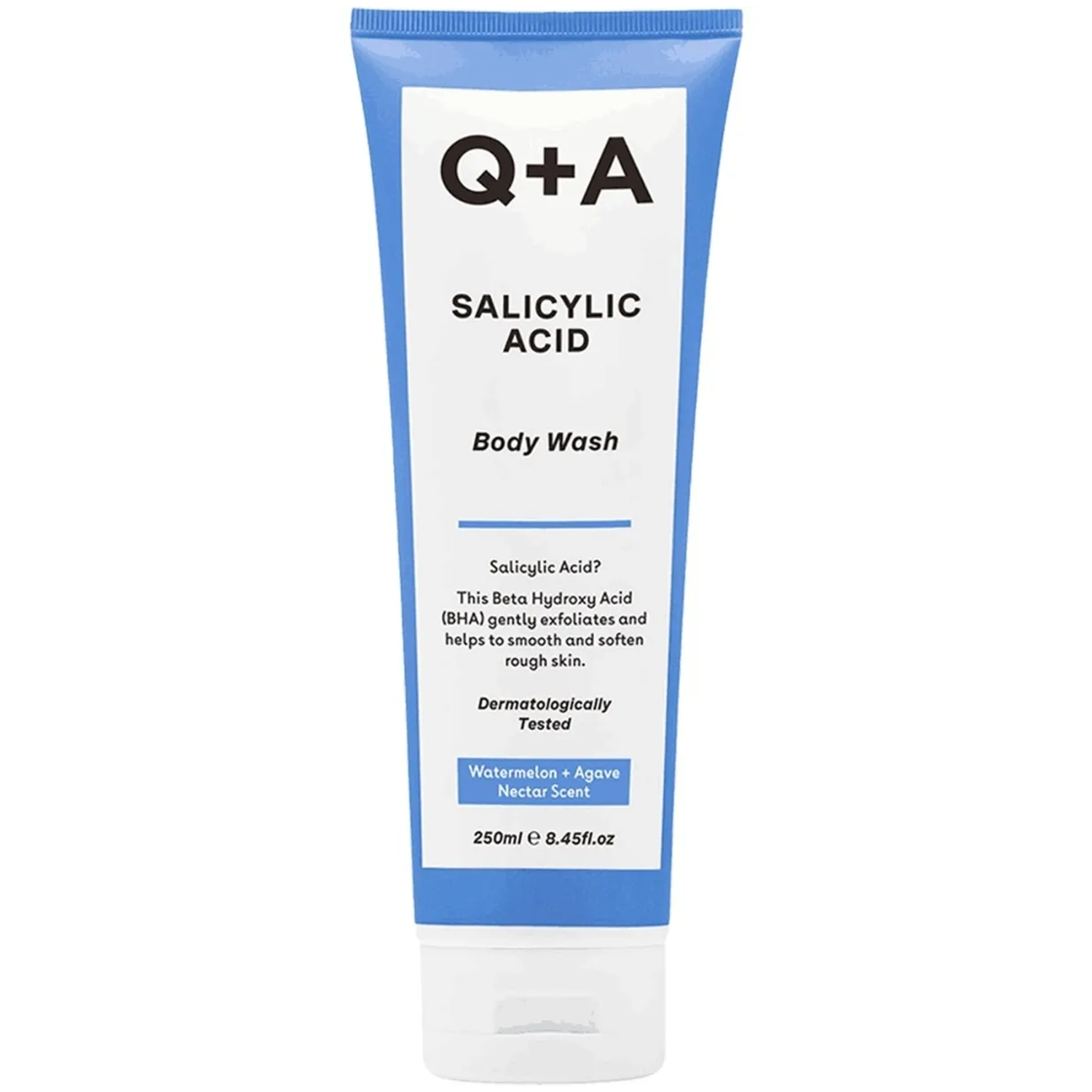 Q+A Q+A Salicylic Acid, żel do mycia ciała z kwasem salicylowym przeciw wypryskom, 250 ml — Składniki i ocena