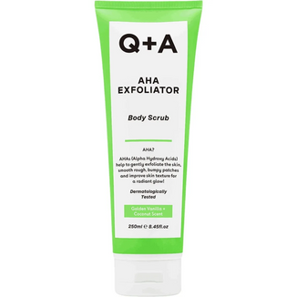 Q+A AHA Exfoliator, wygładzający peeling do ciała z kwasami AHA, 250 ml - zdjęcie produktu