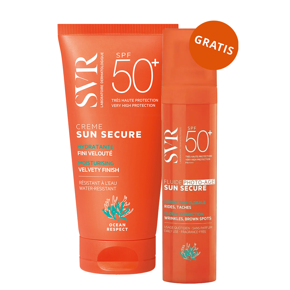 Nieznana SVR Sun Secure Creme, krem ochronny do twarzy, SPF 50+, 50 ml + Fluide Photo-Age, fluid anti-age, SPF 50+, 40 ml gratis