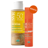 SVR Eau Solaire Glow, rozświetlająca woda przeciwsłoneczna, SPF 50+, 100 ml + Fluide Photo-Age, fluid anti-age, SPF 50+, 40 ml gratis - miniaturka zdjęcia produktu