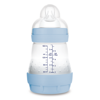MAM Perfect Start, butelka antykolkowa ze smoczkiem SkinSoft™, niemowlęca, od urodzenia, Planet Love, chłopiec, 160 ml - zdjęcie produktu