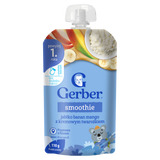 Gerber Junior Smoothie, jabłko, banan, mango z kremowym twarożkiem, po 1 roku, 110 g - miniaturka zdjęcia produktu