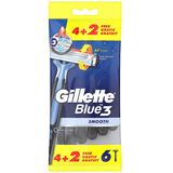 Gillette Blue 3 Smooth, maszynki do golenia, 6 sztuk Gillette Blue 3 Smooth, maszynki do golenia, 6 sztuk - miniaturka zdjęcia produktu