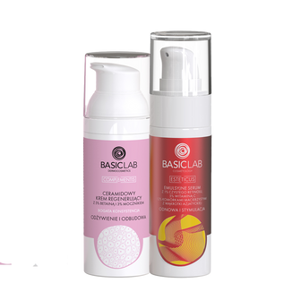 Zestaw BasicLab Stymulacja i odnowa, ceramidowy krem do twarzy, 50 ml + serum, 30 ml Zestaw BasicLab Stymulacja i odnowa, ceramidowy krem do twarzy, 50 ml + serum, 30 ml - zdjęcie produktu