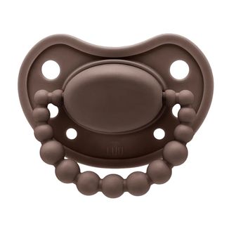 Luu Kids, smoczek uspokajający, 0-3 miesiące, pozycjonujący, silikonowy, Choco Loco, 1 sztuka - zdjęcie produktu