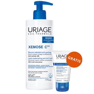Uriage Xemose, kojący olejek w kremie, 500 ml + krem do rąk regenerująco-ochronny, 50 ml gratis - zdjęcie produktu