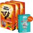 Zestaw Bunny Ninja Mix owocowych słodyczy, 3 x 6 sztuk + tatuaże gratis + gra gratis - miniaturka  zdjęcia produktu